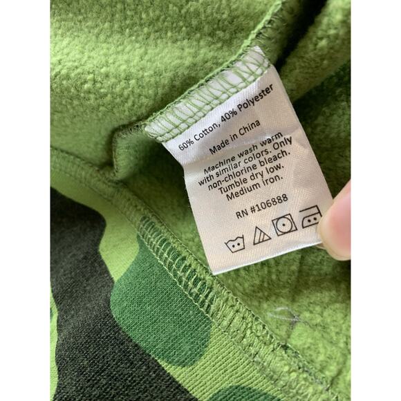 APPAMAN Boy’s Sweatshirt Zip Up Hoodie Camouflage Green Size 4 - Picture 7 of 12